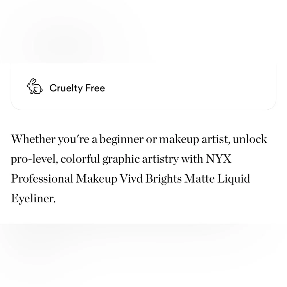 $5❤️‍🔥 NYX Vivid Brights Longwear Liquid Eyeliner COBALT CRUSH 👁️ NEW Blue